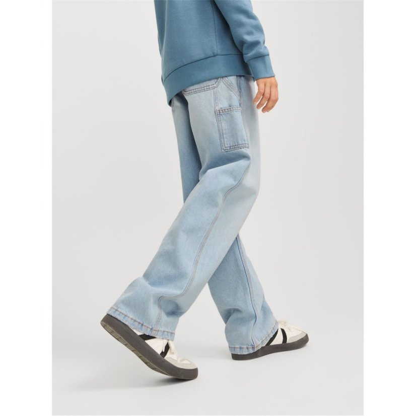 Jack and Jones Kids' Alex Carpenter Jeans Blue Denim