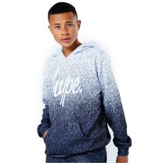Hype Speckle Fade Kids Pullover Hoodie Black/White