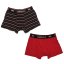 Lonsdale 2 Pack Trunk Mens Black/RedStrp