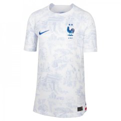 Nike France Away Shirt 2022 Juniors White