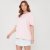 Miso Women's Stripe Short-Sleeve Pyjama Set Pink