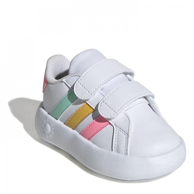 adidas Grand Court 2.0 Infants Shoes Ftwr White/Pul