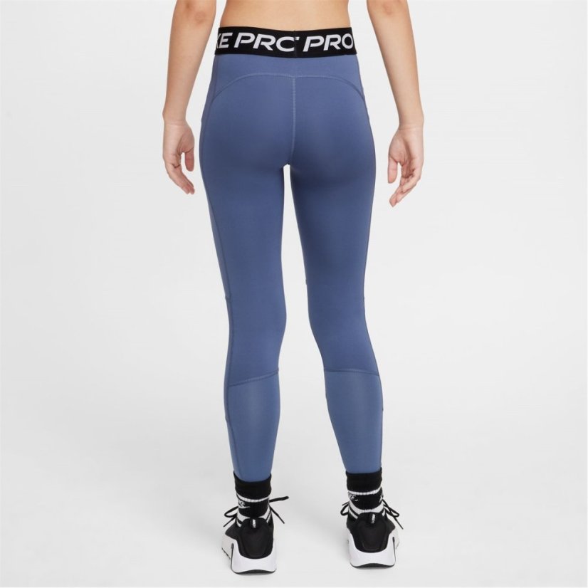 Nike Pro Girls Tights Diffused Blue
