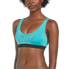 Nike Multi Logo Bikini Top Womens Washed Teal