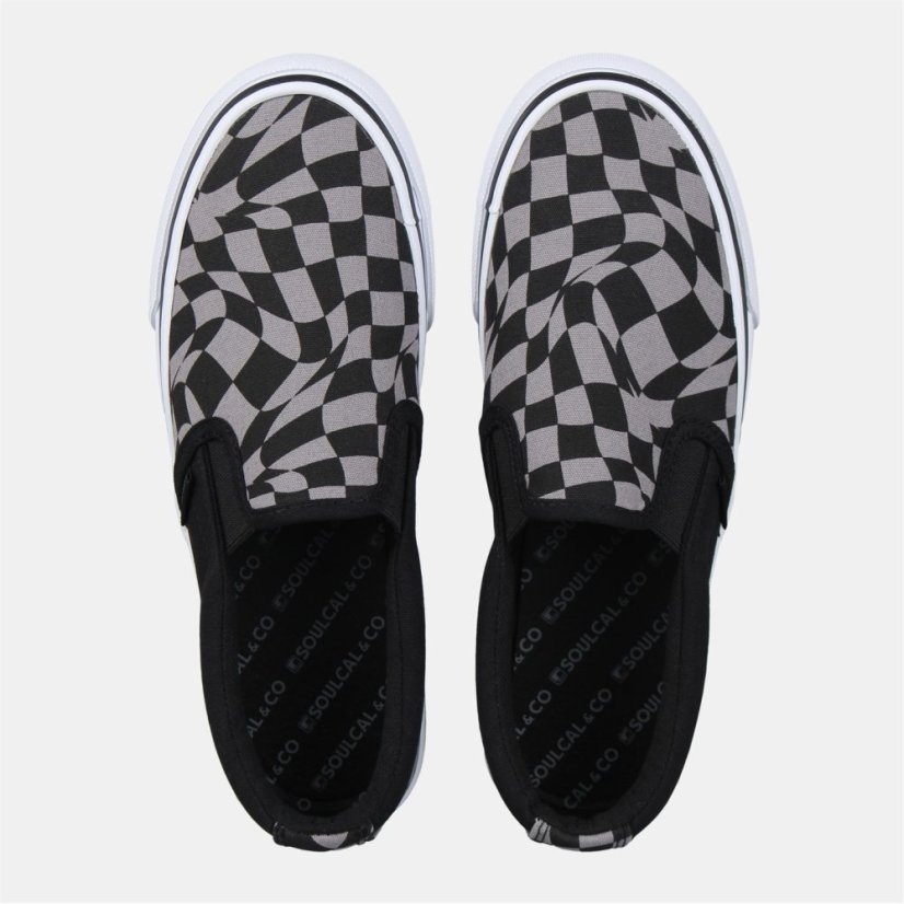 SoulCal SoulCal Canvas Slip On Junior Black/Grey