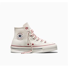 Converse Kids' Canvas High-Top Trainers Vintage White