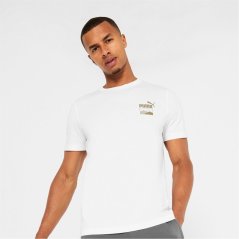 Puma Graphic T-Shirt Mens White Back