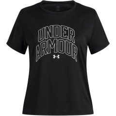Under Armour Kids' Tech Varsity Short-Sleeve Performance Gym Top Black