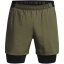 Under Armour Armour Ua Vanish Wvn 2in1 Vent Sts Gym Short Mens Green