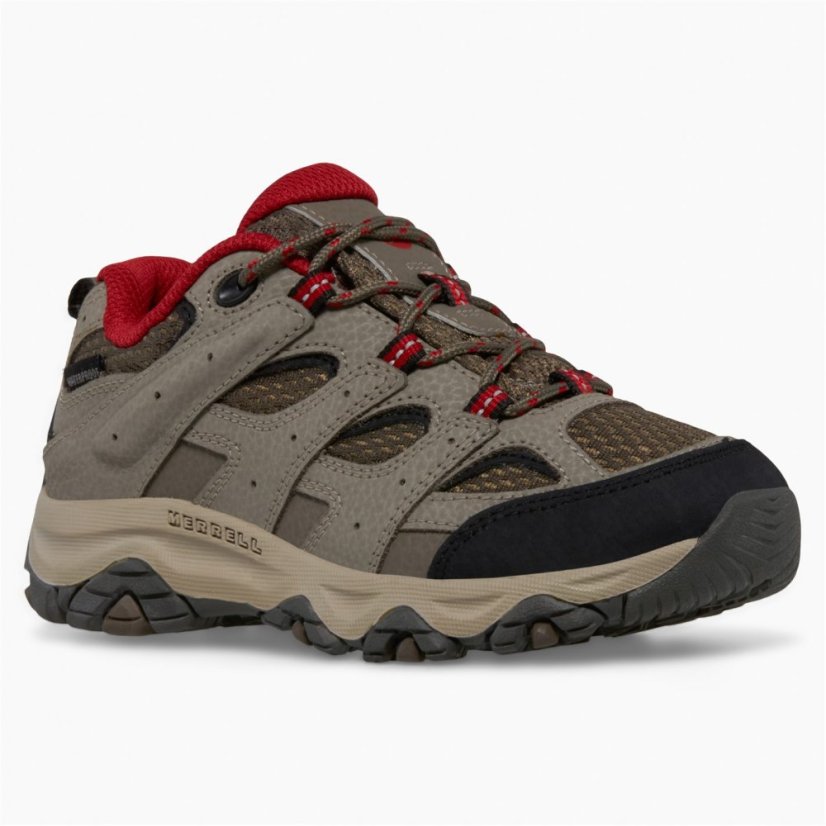 Merrell Moab Low Lace Waterproof Boulder/Red