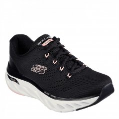 Skechers Arch Fit Glide-Step-Top Glory Low-Top Trainers Girls Black/Pink