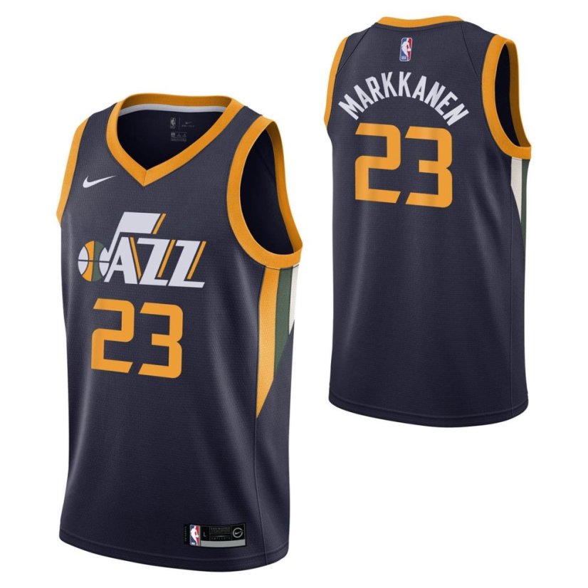 Nike Utah Jazz Lauri Markkanen #23 Jersey Black