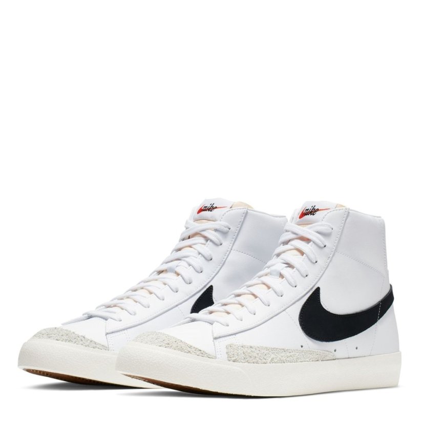 Nike Blazer Mid 77 Vintage Shoes Juniors White/Black