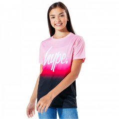 Hype Kids Fade T-Shirt Pink/Black