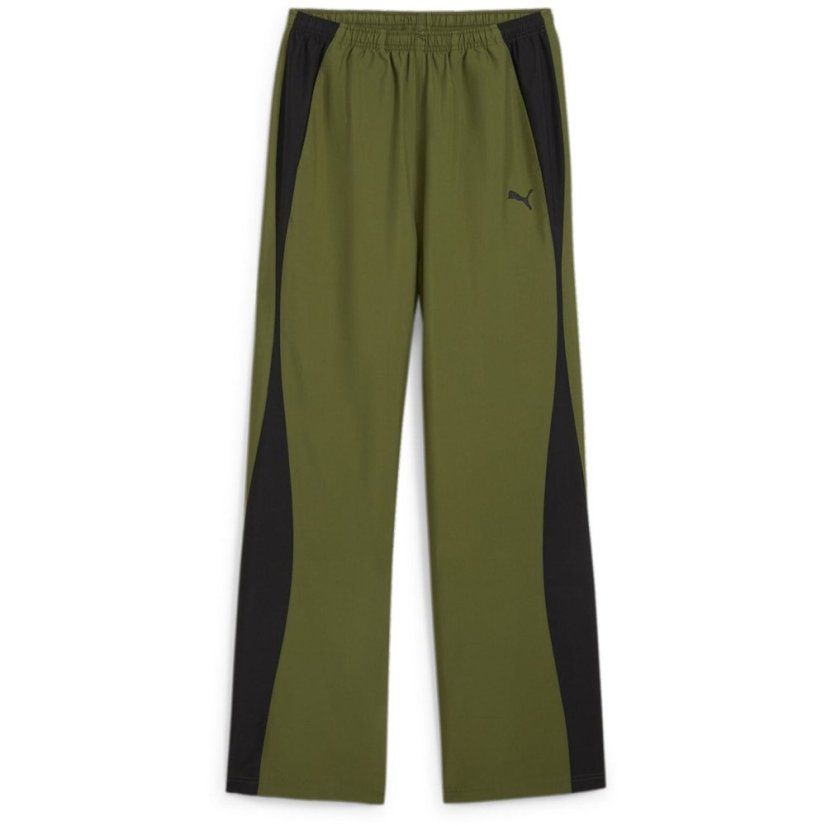 Puma Dare To Relaxed Parachute Pants Wv Jogger Womens Olive