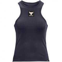 Under Armour Armour Project Rock Rib Tank Top Womens Grey