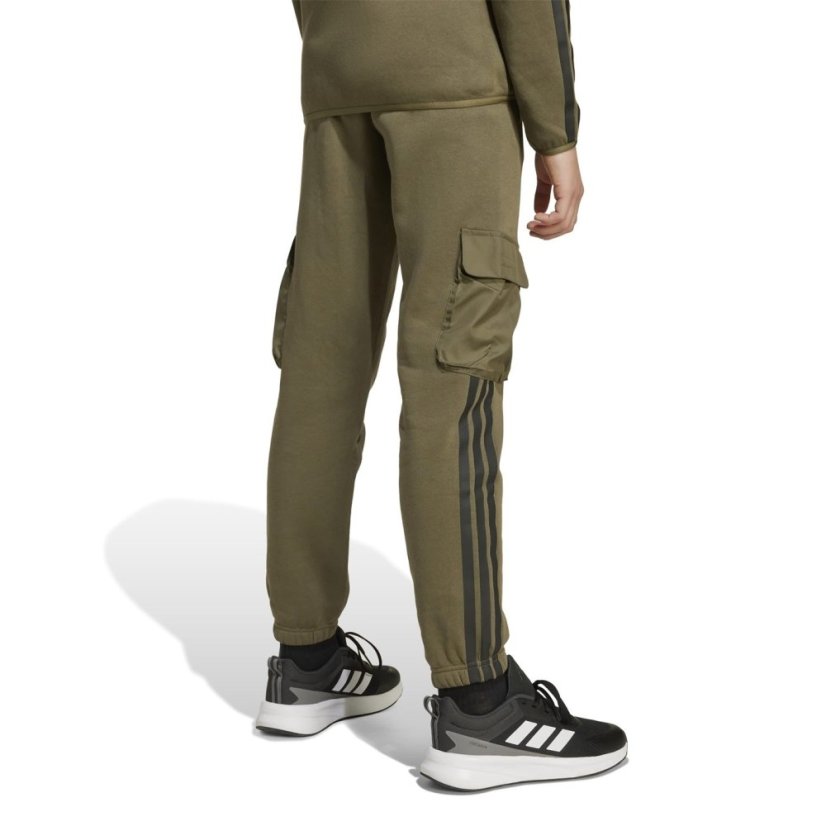 adidas Utility Fleece Cargo Joggers Juniors Khaki