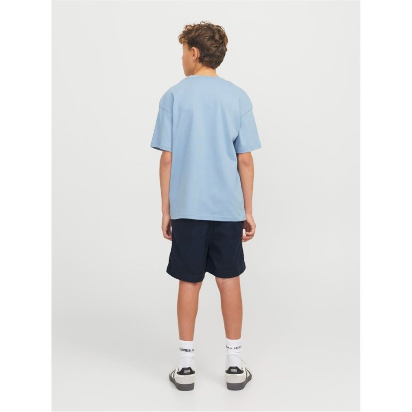 Jack and Jones Kids' Linen Woven Tracksuit Shorts Dark Navy