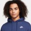 Nike Club Fleece Men's Graphic Hooded Tracksuit Navy/White