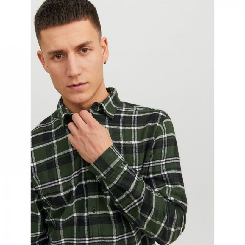 Jack and Jones Long Sleeve Checkered Flannel Shirt Mountain View