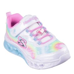 Skechers Lighted Bungee & Strap Sneaker W Mu Low-Top Trainers Girls White/Multi