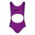 Nike Swimming Icon taped logo cutout swimsuit Juniors Bold Berry