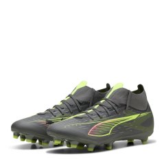 Puma Ultra Match+ Firm Ground pánske kopačky Silver/Yellow