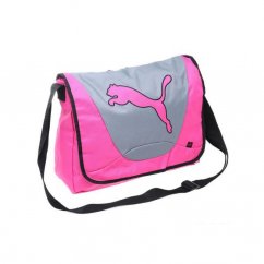 Puma Big Cat Shoulder Bag Pink/Grey