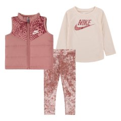 Nike Kids' 3 Piece Vest Set Gilets Red Stardust