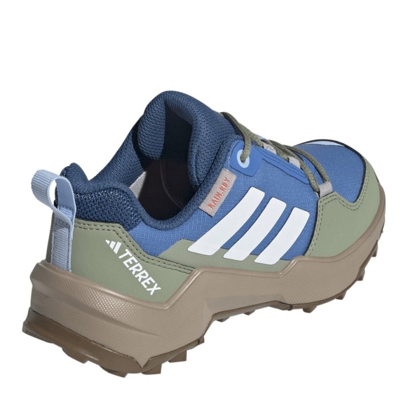 adidas Terrex AX4r Hiking Shoes Juniors Blue/Wht/Green