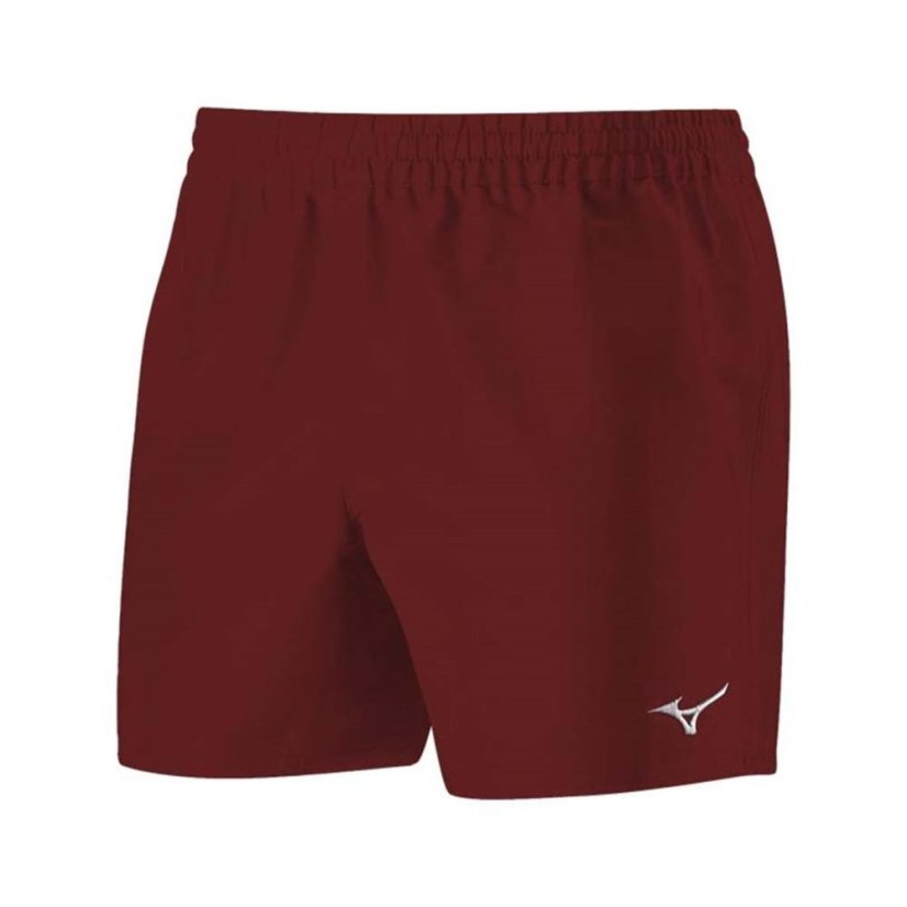 Mizuno Unisex Kids' Rugby Shorts Burgundy