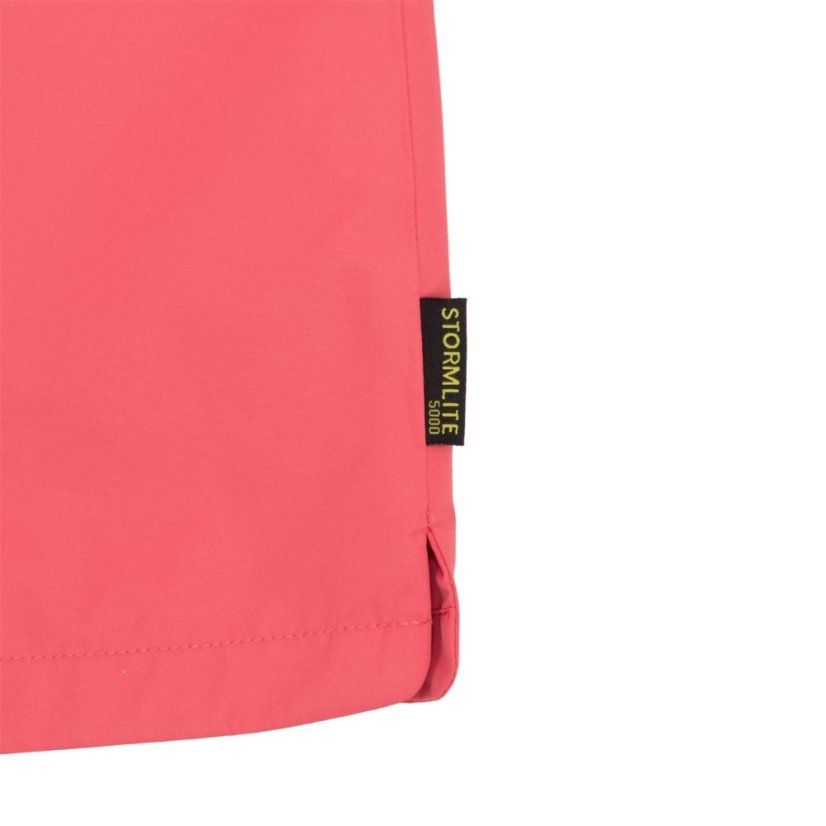 Gelert Kids' Coast Waterproof Windproof Hooded Long Sleeve Waterproof Jacket Claret Red