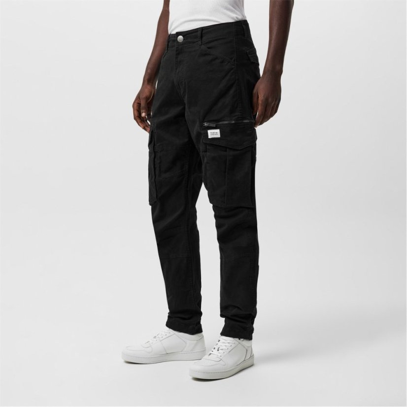 Firetrap Cargo Trouser Mens Wash Black