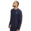 Under Armour Men's Icon Fleece Taping Sweatshirt Navy/White