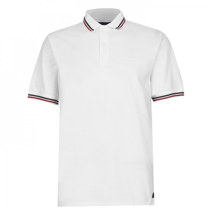 Firetrap Lazer Polo Shirt Mens White