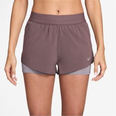 Nike Dri-FIT Swift Womens Mid-Rise 3 2-in-1 Shorts Tattoo/Violet