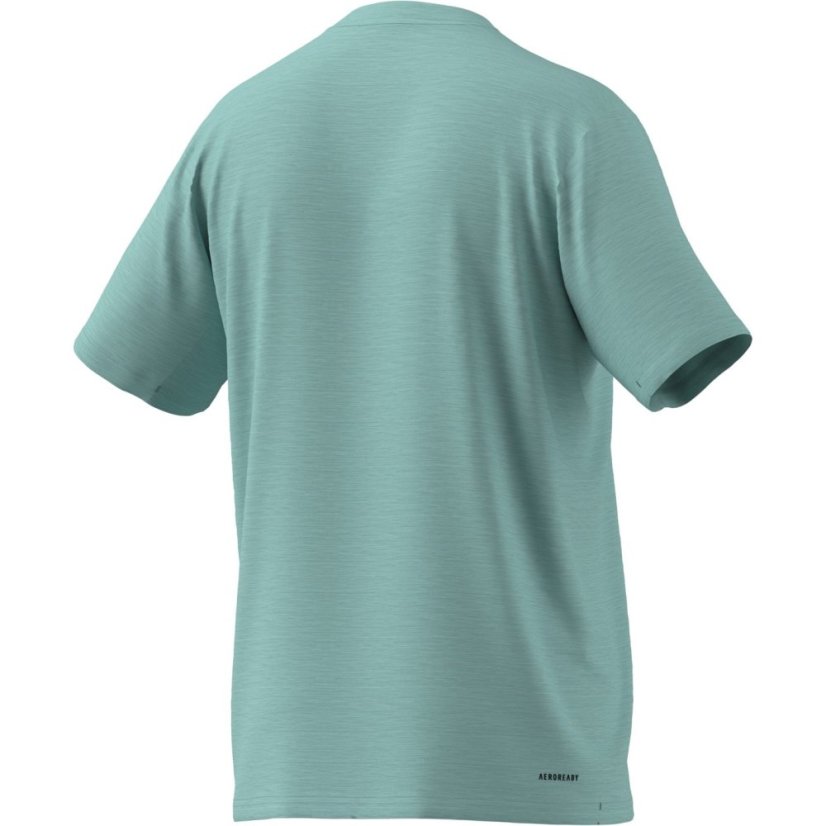 adidas Train Essentials Stretch Training pánske tričko Aqua