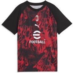 Puma Kids AC Milan Warm-Up Shirt 2025 2026 Red/Black