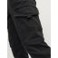 Jack and Jones Paul Flake Slim Stretch Cuffed Cargo Pants Junior Black