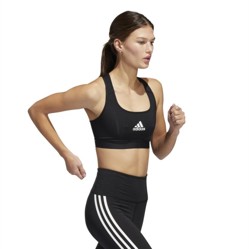 adidas adidas PrimeLiftreact Training Medium Support Bra Black