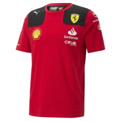 Puma Scuderia Ferrari Carlos Sainz 55 Team T-Shirt Rosso Corsa