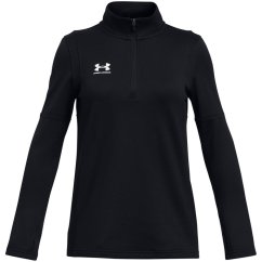 Under Armour Kids' Challenger Long Sleeve Half Zip Rain Anorak Black