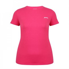 Slazenger Crew Neck Tee Ld43 Brt Pink