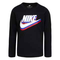 Nike Kids' Texture Future Long Sleeve T-Shirt Black