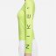 Nike Asymmetric Long Sleeve Top Womens Lt Lemon Twist/