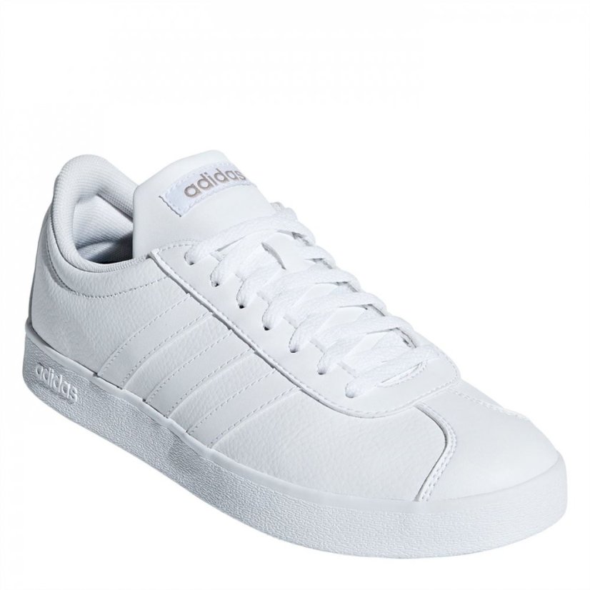 adidas VL Court 2.0 Womens Trainers Triple White