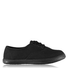 Slazenger Childrens Canvas Pumps Black