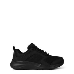 Skechers Lightweight Lace Up Sneaker W Overl Runners Boys Triple Black