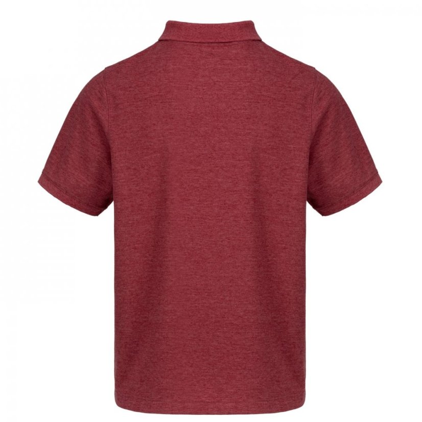 Slazenger Plain pánske polo tričko Burgundy Marl