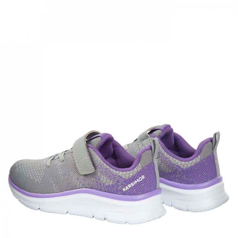 Karrimor Duma 6 Girls Running Shoes Grey/Lilac
